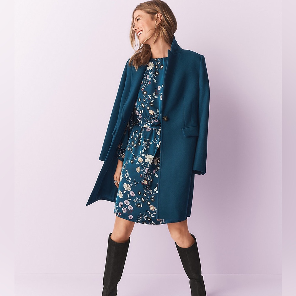 NWT Ann Taylor Wool Blend Chesterfield Coat